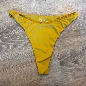 RIOT SWIM. Mustard Yellow Bathing Suit Bottom.